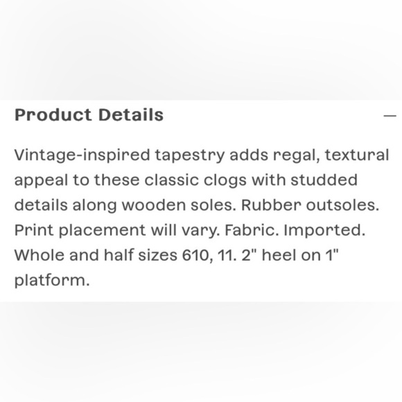 Sundance Cordani Zorba Tapestry Clogs Shoes Cyrilla Five Worlds 70s Retro New - Picture 15 of 15